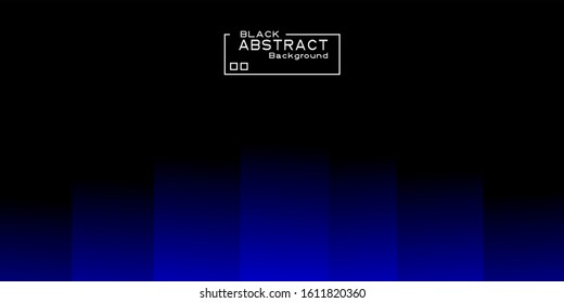 futuristic black background with transparent blue lines. vector illustration