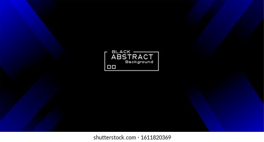 futuristic black background with transparent blue lines. vector illustration