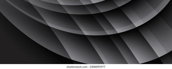 Diseño de fondo de banner negro futurista