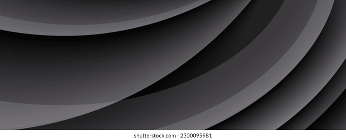 Diseño de fondo de banner negro futurista