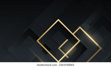 Fondo abstracto de oro negro futurista