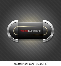 Futuristic black plate