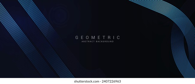 Futuristic Blue abstract background with Modern shiny blue diagonal lines. Geometric stripe line art design. technology concept. space for your text.