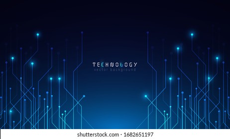 futuristic blue abstract circuit technology cyberspace vector background,speed data transfer background,technology communication connection graphic background 