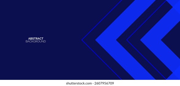 Futuristic Blue arrow Abstract Technology Background. Modern blue gradient geometric lines pattern. Futuristic technology concept.