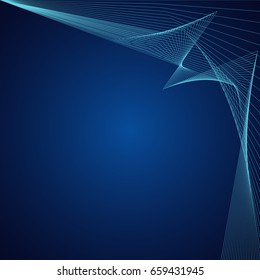 Futuristic blue background design