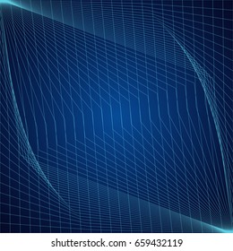 Futuristic blue background design