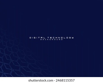 Futuristic blue background digital technology, cyber nano information, abstract communication, future technology data innovation, internet network speed connection.