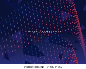 Tecnología digital de fondo azul futurista, información nano cibernética, comunicación abstracta, innovación de datos de tecnología futura, conexión de velocidad de red de Internet.