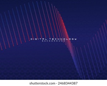 Futuristic blue background digital technology, cyber nano information, abstract communication, future technology data innovation, internet network speed connection.