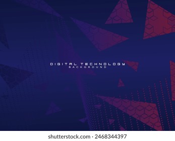 Futuristic blue background digital technology, cyber nano information, abstract communication, future technology data innovation, internet network speed connection.