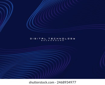 Futuristic blue background digital technology, cyber nano information, abstract communication, future technology data innovation, internet network speed connection.