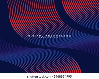Futuristic blue background digital technology, cyber nano information, abstract communication, future technology data innovation, internet network speed connection.