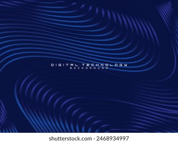 Futuristic blue background digital technology, cyber nano information, abstract communication, future technology data innovation, internet network speed connection.