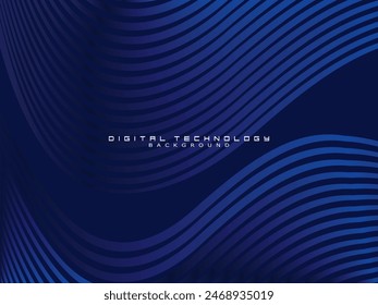 Futuristische blaue Hintergrund digitale Technologie, Cyber-Nano-Information, abstrakte Kommunikation, zukünftige Technologie Dateninnovation, Internet-Netzwerk-Geschwindigkeit Verbindung.