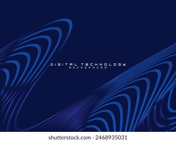 Futuristic blue background digital technology, cyber nano information, abstract communication, future technology data innovation, internet network speed connection.