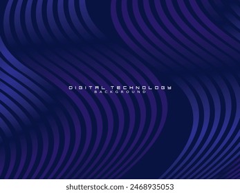 Tecnología digital de fondo azul futurista, información nano cibernética, comunicación abstracta, innovación de datos de tecnología futura, conexión de velocidad de red de Internet.