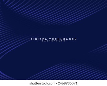 Tecnología digital de fondo azul futurista, información nano cibernética, comunicación abstracta, innovación de datos de tecnología futura, conexión de velocidad de red de Internet.