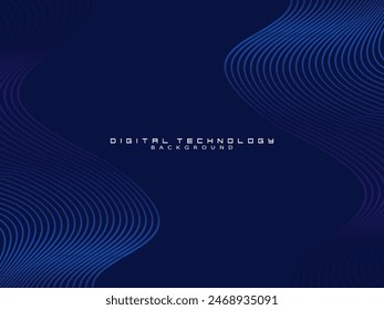 Tecnología digital de fondo azul futurista, información nano cibernética, comunicación abstracta, innovación de datos de tecnología futura, conexión de velocidad de red de Internet.