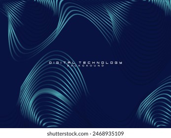 Futuristic blue background digital technology, cyber nano information, abstract communication, future technology data innovation, internet network speed connection.
