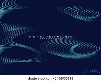 Futuristic blue background digital technology, cyber nano information, abstract communication, future technology data innovation, internet network speed connection.