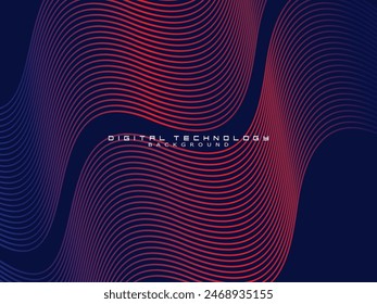 Tecnología digital de fondo azul futurista, información nano cibernética, comunicación abstracta, innovación de datos de tecnología futura, conexión de velocidad de red de Internet.