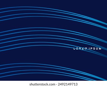 Tecnología digital de fondo azul futurista, información nano cibernética, comunicación abstracta, innovación de datos de tecnología futura, conexión de velocidad de red de Internet.