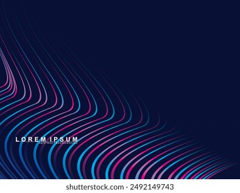 Tecnología digital de fondo azul futurista, información nano cibernética, comunicación abstracta, innovación de datos de tecnología futura, conexión de velocidad de red de Internet.