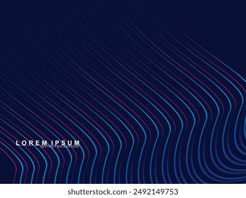 Futuristic blue background digital technology, cyber nano information, abstract communication, future technology data innovation, internet network speed connection.