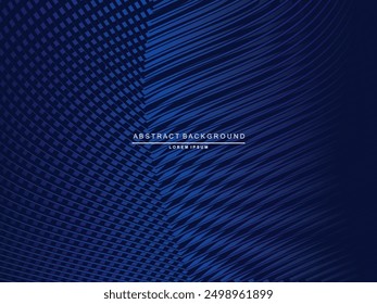 Tecnología digital de fondo azul futurista, información nano cibernética, comunicación abstracta, innovación de datos de tecnología futura, conexión de velocidad de red de Internet.