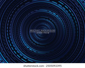 Futuristic blue background digital technology, gradient circular pattern, cyber nano information, abstract communication, future technology data innovation, internet network speed connection.