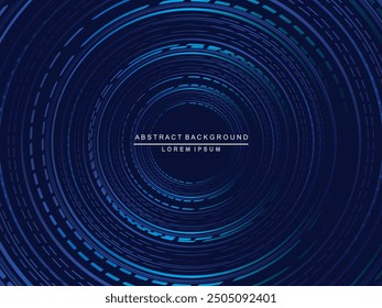 Futuristic blue background digital technology, gradient circular pattern, cyber nano information, abstract communication, future technology data innovation, internet network speed connection.