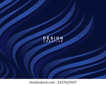 Futuristic blue background digital technology, cyber nano information, abstract communication, future technology data innovation, internet network speed connection. Curved blue background.