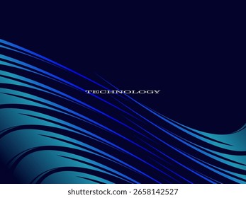 Tecnologia digital de fundo azul futurista, informações nano cibernéticas, comunicação abstrata, inovação de dados de tecnologia futura, conexão de velocidade de rede de internet.