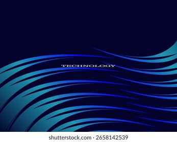 Tecnología digital de fondo azul futurista, información nano cibernética, comunicación abstracta, innovación de datos de tecnología futura, conexión de velocidad de red de Internet.