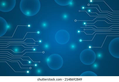 Futuristic blue color background design