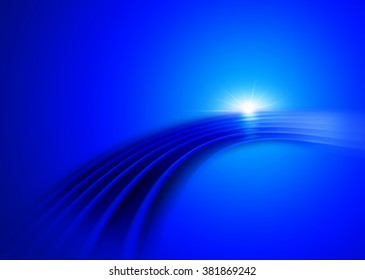 Futuristic Blue Digital Background. Technology Illustration for Your Creative Artwork