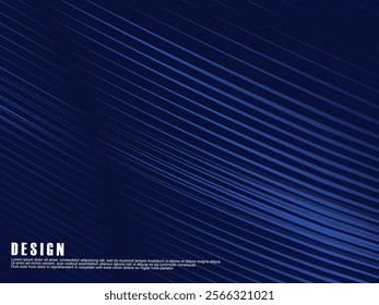 Futuristic blue digital technology background, nano cyber information, abstract communication, future technology data innovation, internet network speed connection. Editable strokes.
