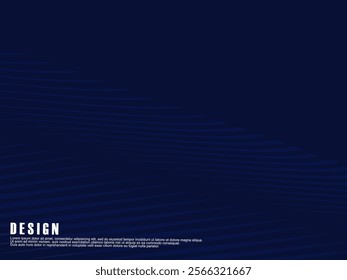Futuristic blue digital technology background, nano cyber information, abstract communication, future technology data innovation, internet network speed connection. Editable strokes.