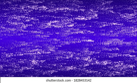 Futuristic blue dots background. Cyber background with particles different size. Technology particles illustration.