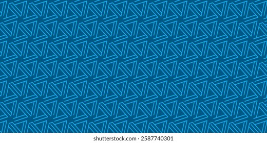 Futuristic Blue Geometric Line Pattern