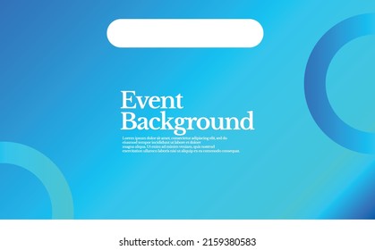 Fondo abstracto de color de gradiente azul futurista con ornamento de anillos. Fondo editable con espacio. Adecuado para eventos, conferencias, seminarios, talk show, encuentro y exhibición.