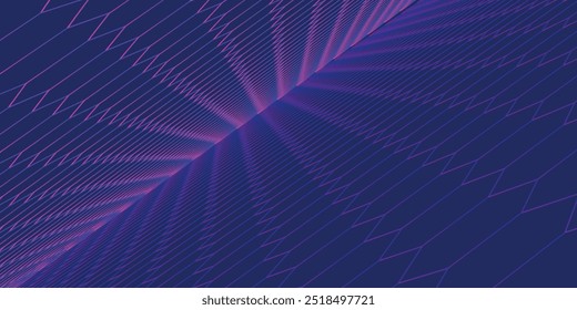 Futuristic blue hexagon background. Futuristic honeycomb concept. Particle waves. 3D rendering. Vector illustration.