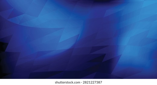 Futuristic blue low poly background, abstract geometric rumpled triangular style. vector illustration graphic design background template.
