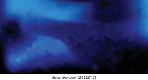 Futuristic blue low poly background, abstract geometric rumpled triangular style. vector illustration graphic design background template.
