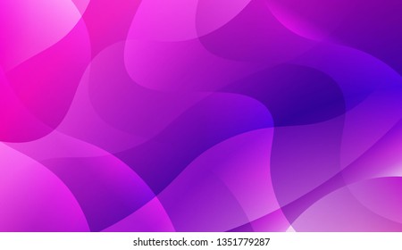 Futuristic Blue Purple Color Design Geometric Wave Shape. For Elegant Pattern Cover Book. Vector Illustration with Color Gradient