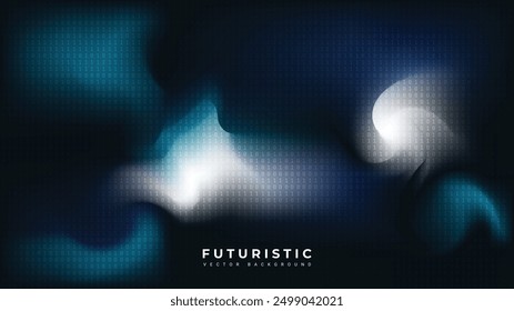 Futuristic Blue and Purple Technology Vector Background Illustration with Gradient Mesh bg
