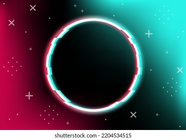 "Futuristic blue red gradient vector black background  service