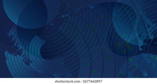 Fondo de tecnología azul futurista con ondas abstractas y sutil textura grunge. Perfecto para presentaciones modernas, Anuncios digitales, Sitios web y proyectos de temática tecnológica.