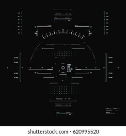 Futuristic blue virtual graphic touch user interface